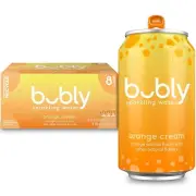 Bubly Sparkling Water, Zero Sugar & Zero Calories, Seltzer Water, Orange Creamsi