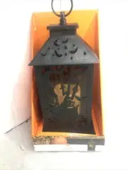 Huntington Home Halloween House Flameless Candle LED Lantern 12” With 5hr Timer
