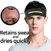 LED Lighted Sports Headband for Running Hiking & Nighttime Activities Absorbent