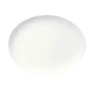 Oneida L5800000332C Luzerne Verge Warm White 8"x6" Oval Porcelain Plate - 4 Doz