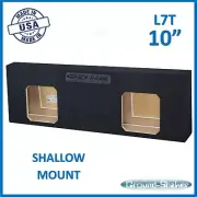 10" Dual Sealed L7T Shallow Mount Sub Box Slim Speaker Box Solo Baric