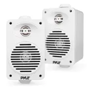 Pyle PDWRBT36 3.5” 200W Bluetooth 2-Way Indoor/Outdoor White Speakers (Pair)