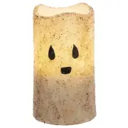 Grungy Ghost 5" Timer LED Pillar Candle