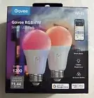 Govee - Wi-Fi 1200 Lumens RGBWW Smart LED Bulb 2 Pack