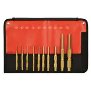 Mayhew 61387 Mayhew 10-PC BRASS PIN PUNCH SET, METRIC