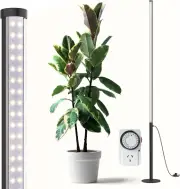 T10 Pro Standing Plant Light with Timer, 42W, 5000K, Full Spectrum Vertical Grow