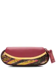 Louis Vuitton Coated Canvas, Python-Embossed Leather & Suede Savage Cub (Authentic Pre-Loved)