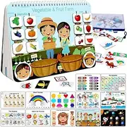 Busy Book for Toddlers 1-3 Preschool Educational Learning Interactive Activities Reusable Sticker Busy Book for Boys & Girls