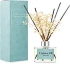 L'odeur Vill Reed Diffuser Set, 6.7 oz(200ml) Clean Linen Scented Black
