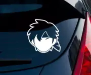 Roy Fire Emblem Super Smash Bros In/Outdoor Matte White Vinyl Decal 3"x3"
