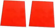 Orange Rubber Stamp Sheet for Laser Engraving Machine with A4 Size 2.3mm (Orange-2Pcs)