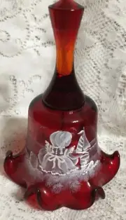Fenton Mary Gregory Style Bell, Girl At The Beach, NIB,