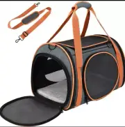 OKMEE Cat Dog Carrier TSA Airline Approved Ventilation for Small Medium Pets