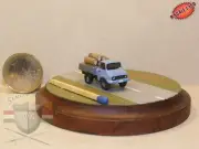 Mercedes Unimog N-scale 1:160 vehicle Hand-painted Metal Model