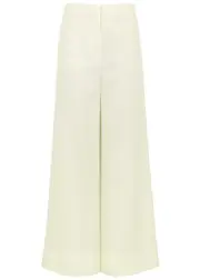 Stella Mccartney Wide-leg Wool Tuxedo Trousers - White - 40 (UK8 / S) 40 (UK8 / S)