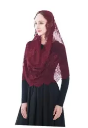 Spanish Infinity Veils for Church Lace Chapel Veils Catholic Church Veil