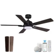 52” Smart Ceiling Fanswith Lights Remote Control,Quiet DC Motor,Outdoor Indoo...