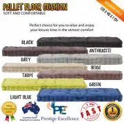 Thick Floor Cushion 120x40cm Cotton Upholstery Pallet Sofa Garden Bench Seat Pad