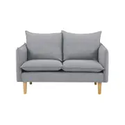 Sinatra 2 Seater Fabric Sofa Lounge Couch Grey