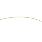 9kt Yellow Gold Silver Infused 50cm Curb Necklace