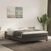 Pocket Spring Bed Mattress Dark Grey 137x190x20 cm Double Velvet
