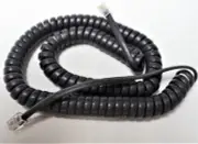 Black Replacement Curly Phone Handset Cord 12 Ft Compatible with Cisco Phones