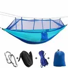 Double Hammock w/ Mosquito Net Camping Outdoor Hanging Bed Tent Portable Swing