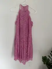 ASOS Maternity Lace Pinny Scallop Edge Mini Dress Size 8 NWT