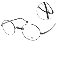 在飛比找momo購物網優惠-【MA-JI MASATOMO】光學眼鏡 典雅復古圓框款(黑