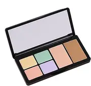 Cream Concealer Palette, Contouring Concealer Palette - 6 Colours Concealer Palette Cream Contour Palette - Waterproof, Corrective Concealer Makeup Palette with Full Coverage for