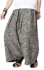 [Seidarise] Men's Harem Pants Hip hop Joggers Baggy Wide Leg Pants Casual Harem Linen Japanese Yoga