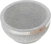 Cabilock Natural Stone Bowl Korean Style Stew Pot High Heat Resistant Donabe Pot Bibimbap