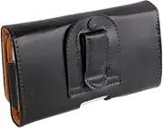 DFV mobile - Case Belt Clip Synthetic Leather Horizontal Smooth for Samsung Galaxy CORE Plus, SM-G350 - Black
