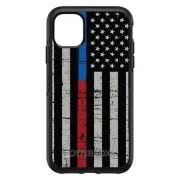 OtterBox Symmetry for Apple iPhone (Pick Model) Thin Blue Line Red Line US Flag
