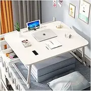 Folding Leg Portable Laptop Bed Desk,Card Slot/Cup Holder/Storage Drawer Multi-Function Bed Tray Table,Eating Writing Bed Tray Write