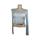 Love In Light Blue Cropped Top