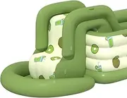 Cxiskyu Pool Large Inflatable Water Slide, Swimming Pool Slide - Reinforced Water Play Accessories for Outdoor, Family, Camping, Adults for Backyard, Park, Patio, Beach, Amusement Park, Poolside