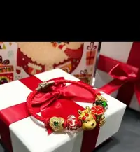 在飛比找Yahoo!奇摩拍賣優惠-限量優惠聖誕節生日禮物最佳首選3D黃金硬金潘朵拉手鍊