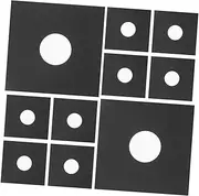 GALPADA 12pcs Vinyl Record Sleeves for Phonograph Protection Durable Blank Jackets for Record Player Accessories Vintage Elegance Aesthetic Storage