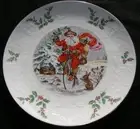 Fantastic Royal Doulton Christmas 1982 Collector Plate Santa Angels Mistletoe
