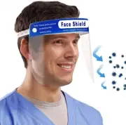 200 x Full Face Shield Cover Protection Safety Mask Anti-Fog Anti-Splash