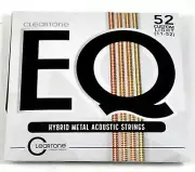 Cleartone Guitar Strings EQ Acoustic Hybrid Metal Blend Custom Light 11-52