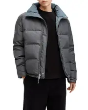 Allsaints Novern Quilted Reversible Full Zip Puffer Jacket