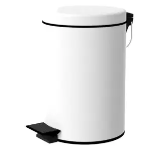 垃圾桶 腳踏垃圾桶TRENY 加厚 緩降 不鏽鋼垃圾桶 5L 8L 12L防臭 有蓋 客廳 房間 衛浴 廁所