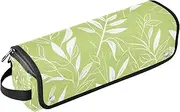 2 in 1 Hair Tools Organizer with Heat Resistant Pad Large Capacity Hair Straighteners Organizer for Flat Irons, Straighteners, Curling Irons,Green Leaves Portable Travel Essentials de