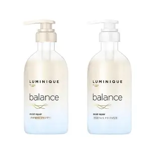 【LUX 麗仕】日本限定版LUMINIQUE BALANCE 深層保濕洗護髮試用套組(洗髮精380g+護髮素380g)