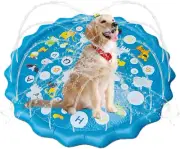 Kids Splash Pad - Dog Splash Pad, Cute Pool Mat with Sprinkler | anti Slip Dog P