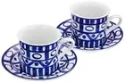 DANSK Pair Coffee Cup & Saucer Arabesque 180ml Microwave Oven and Dishwasher