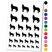 Howling Wolf Solid Temporary Tattoo Water Resistant Set