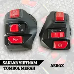 TOMBOL MERAH 越南開關組 MIO AEROX 紅色按鈕開關 SWITH MOTOR MIO AEROX PN